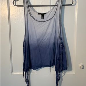 Blue the dye tank top